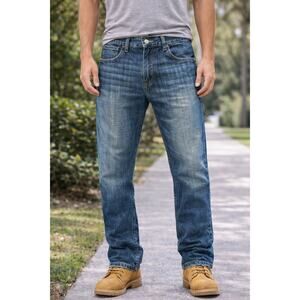 Levi’s 514 Men’s 33x32 Slim Straight Flap Pocket Y2K Medium Wash Jeans